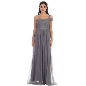 CLOSING SALE! Multi-style gray bridesmaid dress